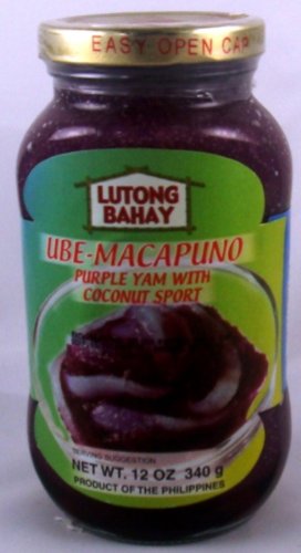 Lutong Bahay Ube-Macapuno Purple Yam mit Kokosnuss Sport, 340 ml (4er-Pack) von Lutong Bahay