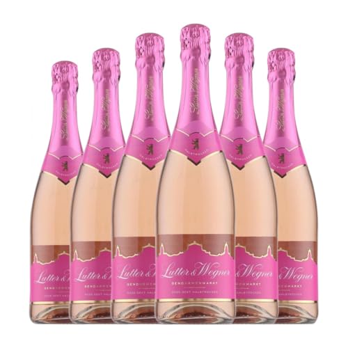 Lutter & Wegner Gendarmenmarkt Rosé Sekt Halbtrocken Halbsüß 75 cl Rosé Sekt (Karton mit 6 Flaschen von 75 cl) von Lutter & Wegner