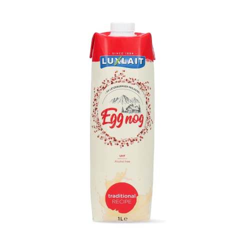 Luxlait Eggnog 1x1l, cremiger Eierpunsch alkoholfrei aus Ei, Milch und Sahne für Weihnachten und Silvester, Sahnepunsch zum Trinken und Backen von Luxlait