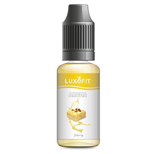 Luxofit Apfelkuchen Aroma flüssig, cremig, fruchtig, Vegan, Allergenfrei, Wasserlöslich, Intensive Geschmacksergebnisse, geeignet für Aromatisierung von Lebensmitteln, Made in Germany (1 L) von luxofit