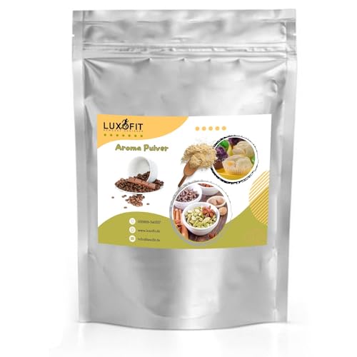 Luxofit Coffeefee Aroma Pulver, GMO-Frei, Vegan und Vegetarisch, fruchtig und cremige Aromen für die Geschmacksverfeinerung, Made in Germany, geeignet für Gastronomie und privater Haushalt (200 g) von luxofit