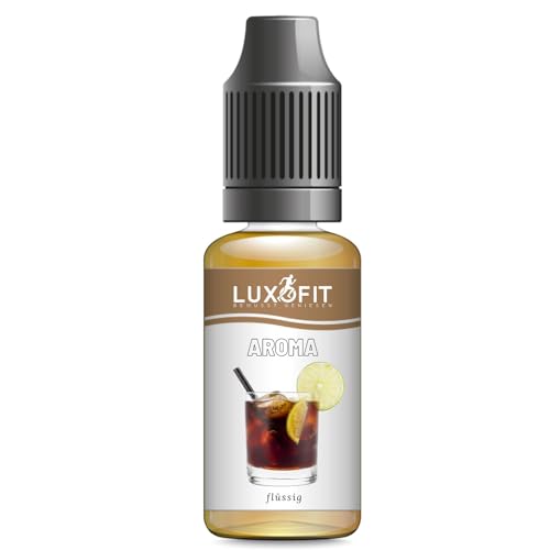 Luxofit Cola Aroma flüssig, cremig und fruchtie Aromen für die Geschmacksverfeinerung, geeignet für Lebensmittel und Getränke, Made in Germany, GMO-Frei, Vegan und Vegetarisch (1 L) von luxofit