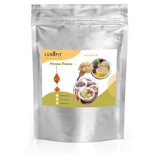 luxofit DOPPEL KARAMELL AROMA PULVER VEGETARISCH UND VEGAN MADE IN GERMANY GMO-FREI FRUCHTIGE UND CREMIGE GESCHMACKSVERFEINERUNG AROMEN FÜR GASTRONOMIE UND PRIVATER HAUSHALT (1 KG) von luxofit