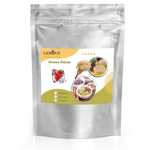 luxofit ERDBEERBOWLE AROMA PULVER AROMATISIERUNG VON LEBENSMITTELN UND GETRÄNKEN GMO-FREI MADE IN GERMANY VEGANE UND VEGETARISCHE PULVERAROMEN GEEIGNET ZUR GETRÄNKEVERFEINERUNG (1 KG) von luxofit