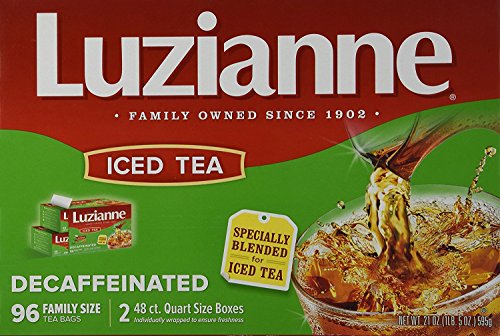 Luzianne Decaffeinated Iced Tea 96 Family Size Bags von Luzianne