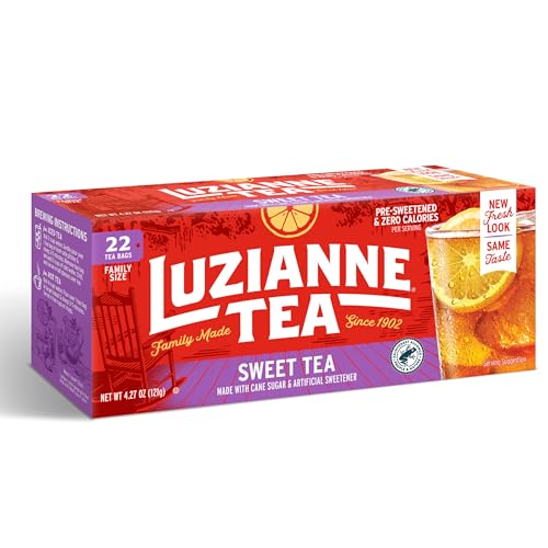 Luzianne Iced Sweet Tea 22 Beutel in Familiengröße 121 g von Luzianne