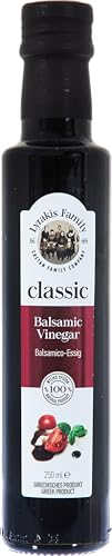 Lyrakis Family seit 1975 Kretischer Balsamico-Essig 250 ml Glasflasche | Natürlich gereift, süß-herbe Note | Perfekt für Salate, Dressings, Marinaden & Feinschmecker-Küche von Lyrakis Family