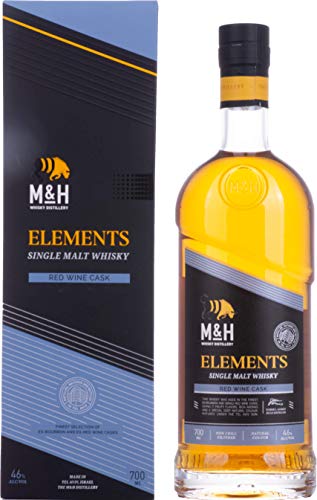 M&H ELEMENTS Red Wine Cask Single Malt Whisky, 700 ml von M&H