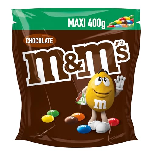 M&M'S Chocolate, Schokolinsen mit bunter Zuckerhülle, Schokolade, 1 Packung (1 x 400g) von M&M'S