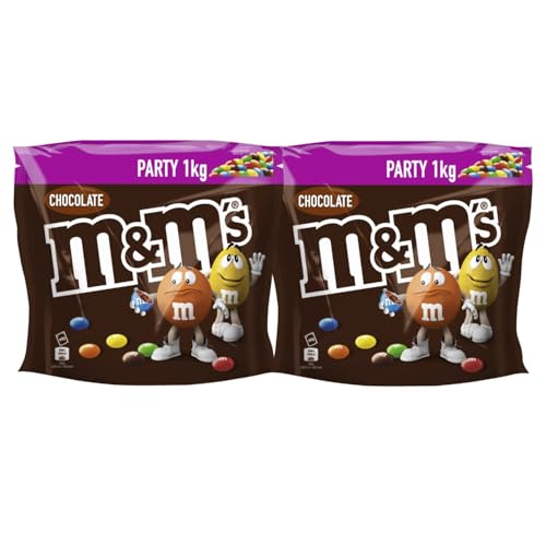 M&M'S Chocolate 2x 1kg Schokolinsen mit Zuckerüberzug Schokolade von M&M'S