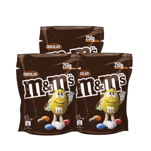 M&M'S Chocolate 3x 250g Schokolinsen mit Zuckerüberzug Schokolade von M&M'S