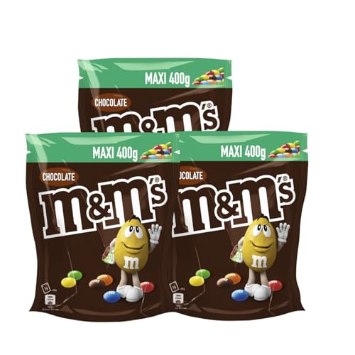 M&M'S Chocolate 3x 400g Schokolinsen mit Zuckerüberzug Schokolade von M&M'S