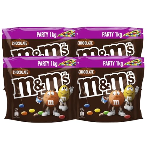 M&M'S Chocolate 4x 1kg Schokolinsen mit Zuckerüberzug Schokolade von M&M'S