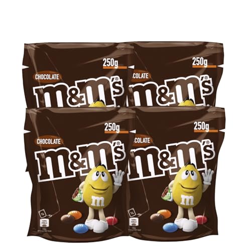 M&M'S Chocolate 4x 250g Schokolinsen mit Zuckerüberzug Schokolade von M&M'S