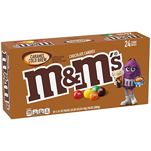 M&M'S Karamell Cold Brew Einzelstücke, 40 g pro Beutel, 24 Stück pro Karton (insgesamt 33,84 cm) von M&M'S