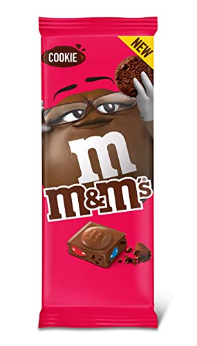 M&M's Cookie Tafel Milchschokolade mit Mini m&m's und Keksstücken 165g von M&M'S