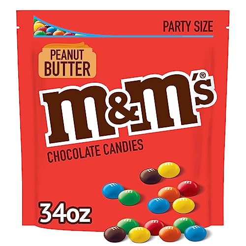 M&M's Peanut Butter - Erdnussbutter - Partypackung Bag USA (963.9g - 34oz) von M&M'S