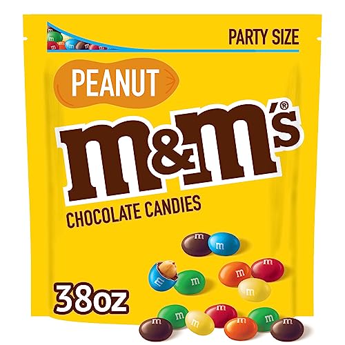 Whew M&M'S Peanut Chocolate Candy, 38-Ounce Party Size Bag, Yellow von M&M'S