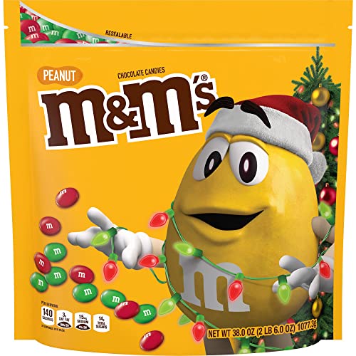 Wlife Holiday Peanut Chocolate Christmas Candy Party Size, 38-Ounce Bag von M&M'S