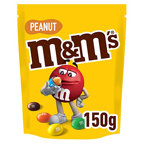 M&M'S | Peanut | Schokolinsen mit Erdnusskern | Schokolade Geschenk | Eine Packung (1 x 150g) von M&M'S