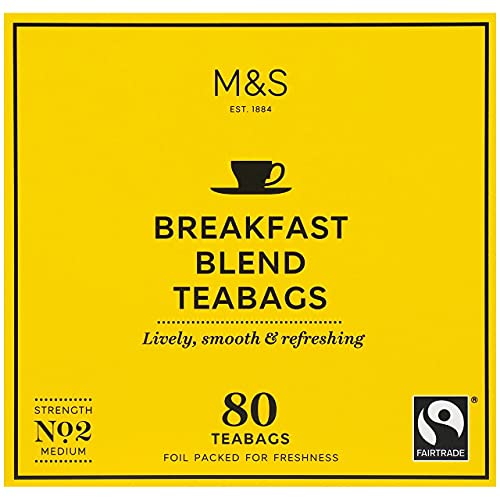 M&S Breakfast Blend 80 Teebeutel Fairtrade Marks & Spencer von qdwq-US