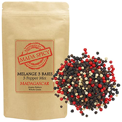 Bunter Pfeffer ganze Pfefferkörner aus Madagaskar. (250g) von MADA SPICY Madagascar Delicatessen - Epicerie fine