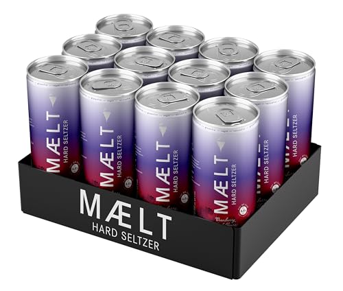 MAELT Hard Seltzer Cranberry-Heidelbeere/vegan, keto, glutenfrei/inkl. 3.00 Euro Pfand (12 x 0.33 l) von MAELT