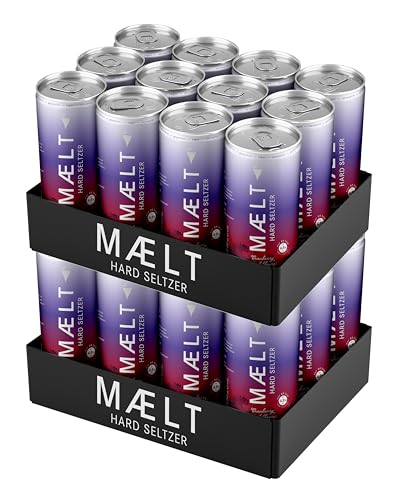 MAELT Hard Seltzer Cranberry-Heidelbeere/vegan, keto, glutenfrei/inkl. 6.00 Euro Pfand (24 x 0.33 l) von MAELT