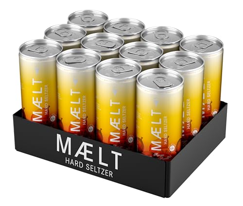 MAELT Hard Seltzer Mango-Passionsfrucht/vegan, keto, glutenfrei/inkl. 3.00 Euro Pfand (12 x 0.33 l) von MAELT