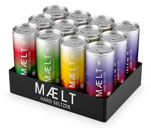 MAELT Hard Seltzer Mix-Paket 4 Flavors/vegan, keto, glutenfrei/inkl. 3.00 Euro Pfand (12 x 0.33 l) von MAELT