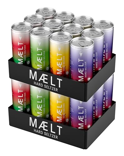 MAELT Hard Seltzer Mix-Paket 4 Flavors/vegan, keto, glutenfrei/inkl. 6.00 Euro Pfand (24 x 0.33 l) von MAELT