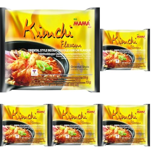 MAMA - Instant Nudeln Kimchi - (1 X 90 GR) (Packung mit 5) von MAMA