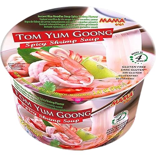 MAMA - Instant Reis Nudeln Tom Yum Goong Schüssel - Multipack (6 X 70GR) von MAMA