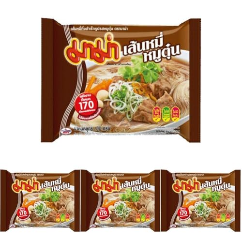 MAMA - Instant Reisvermicelli Schwein - (1 X 50 GR) (Packung mit 4) von MAMA