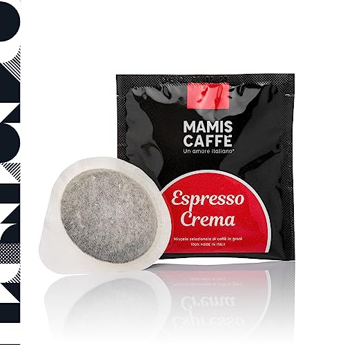 Mamis Caffè Espresso Crema (15X7gr) - Ganze Kaffee-Arabica/Robusta-Bohnen - Vollmundiger italienischer Espresso mit dicker Crema - Mittel Gerösteter Kaffee - Schoko-Aroma & leicht süßer Geschmack von MAMIS CAFFÈ Un amore italiano