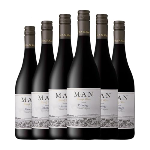 MAN Bosstok Pinotage 75 cl Rotwein (Karton mit 6 Flaschen von 75 cl) von MAN Familiy Wines