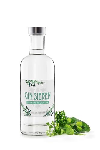 GIN SIEBEN 2.0 - Frankfurter Dry Gin - 42,7% vol mit 7 Botanicals, Kräuter der Grünen Soße, 500ml von MANDARINA