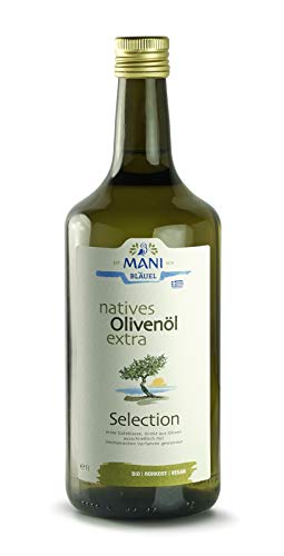 MANI - Olivenöl Bio preisgekrönt aus Griechenland 1l - Natives Olivenöl Extra Güteklasse 1 in Premiumqualität (1 l (1er Pack), 1000, milliliter) von MANI