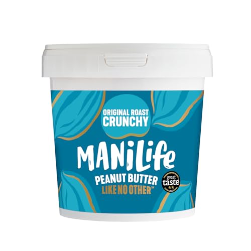 ManiLife Erdnussbutter - Peanut Butter - Alles Natürlich, ein Anbaugebiet, ohne Zuckerzusatz, ohne Palmöl – Original Roast Crunchy – (1 x 1kg) von MANÍLIFE