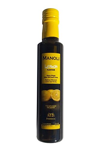 Zitronen Olivenöl Griechenland MANOLI Kreta 250ml Lemon Oliven Öl für Salat und Gemüse von MANOLI