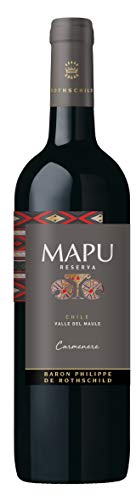 MAPU - Baron Philippe de Rothschild - Reserva Carmenere – Trockener Rotwein aus Chile (1 x 0,75 l) von Liakai