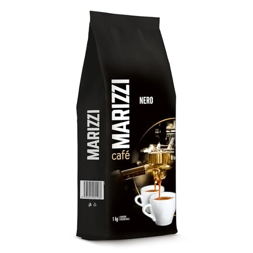 MARIZZI® Nero - 1kg - 100% Arabika - Kaffeebohnen - Frisch Geröstet - Aus der besten Ernte Amerikas - Ideal Für Espressomaschinen - Fruchtige Nussige Geschmacksnoten - Whole Coffee Beans von MOKATE