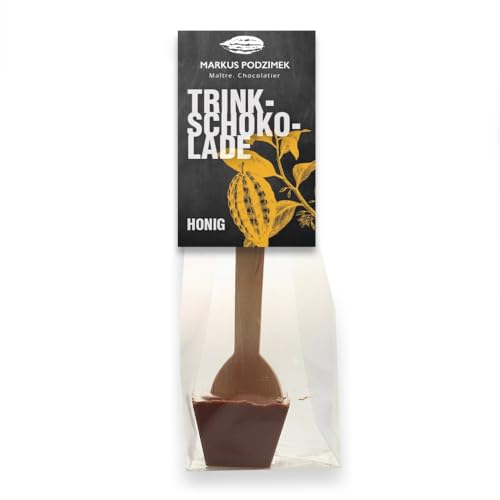 Honig - Vollmilchschokolade 25% Cacao - Trinkschokolade am Löffel von MARKUS PODZIMEK MAITRE