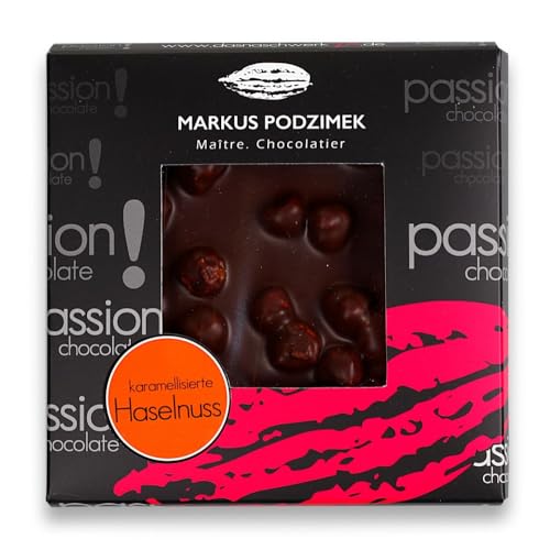 das.naschwerk Karamelisierte Haselnuss Edel-Bitterschokolade mit 60% Cacao von MARKUS PODZIMEK MAITRE