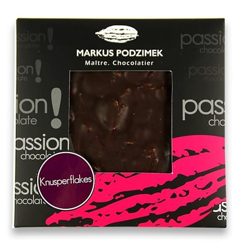 das.naschwerk Knusperflakes Edel-Bitterschokolade mit 60% Cacao von MARKUS PODZIMEK MAITRE