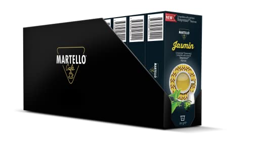 JASMIN Teekapseln - NUR FÜR NESPRESSO®* MASCHINEN KOMPATIBEL - Kapseln 100% industriell kompostierbar - Frische, aromatische Blätter - 110 Kapseln (11 x 10) von MARTELLO Cafe