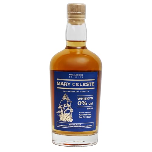 MARY CELESTE Whiskyn Mary Celeste, Alkoholfreier Genuss, Fängt den Geschmack von Single Malt Scotch ein, für Vielseitigen Lifestyle, Geeignet zum Mischen von Getränken, 500 ml von MARY CELESTE