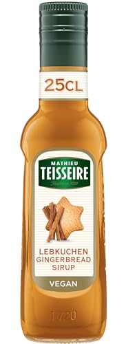 Mathieu Teisseire Lebkuchen-Sirup, Für Getränke, Erfrischungsgetränke, Cocktails, Kaffee und Desserts, 25 cl Flasche von Mathieu Teisseire