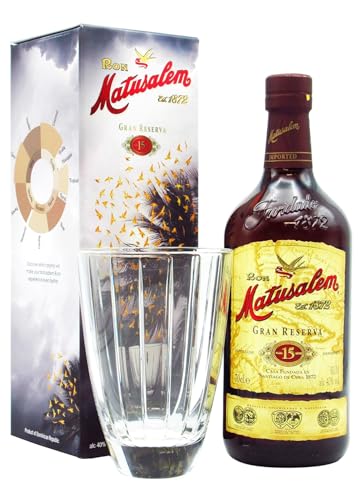 Matusalem - 15 Gran Reserva Glass Gift Pack - Rum von MATUSALEM