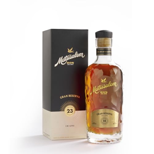 Matusalem Gran Reserva 23 Jahre Rum mit 40% vol. | Rum aus der dominikanischen Republik | 23 Jahre im spanischen Solera-Verfahren gereift (1 x 0,7l) | 700 ml (1er Pack) von MATUSALEM